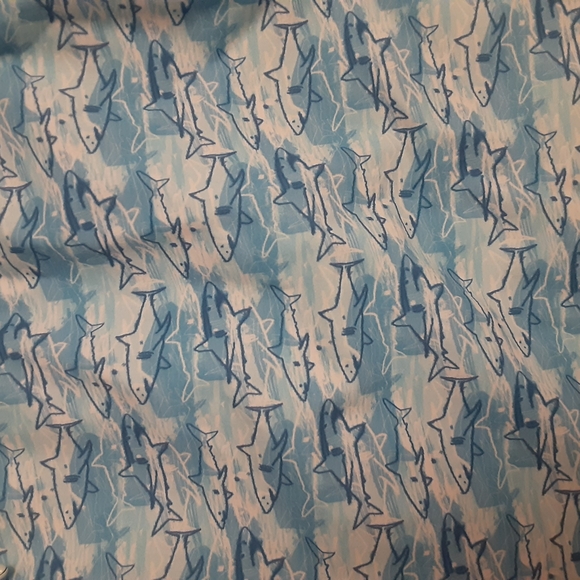 Men's Blue Shark Swim Shorts - Picture 8 of 8